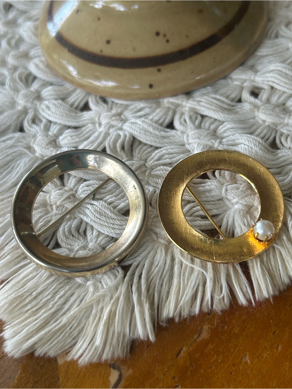 Vintage Circle Brooches